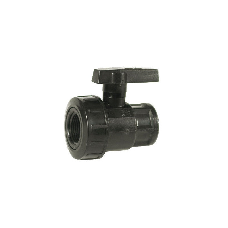 Rubinetto per tubo PE FF 3/4" monoghiera – bassa pressione – irrigazione PE