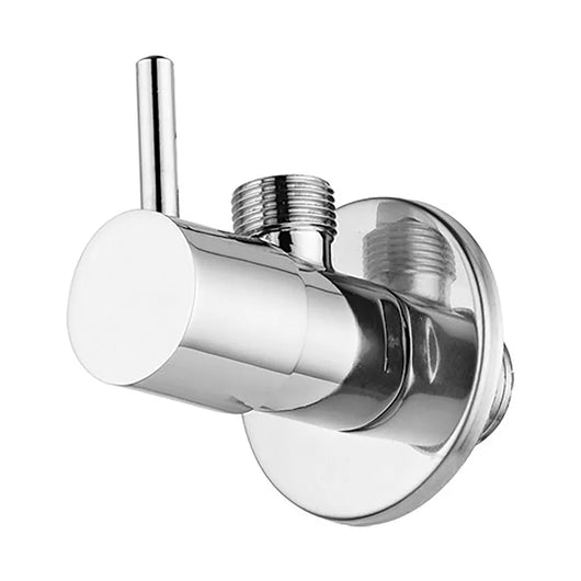 Rubinetto sottolavabo tondo cromato 1/2 x 3/8