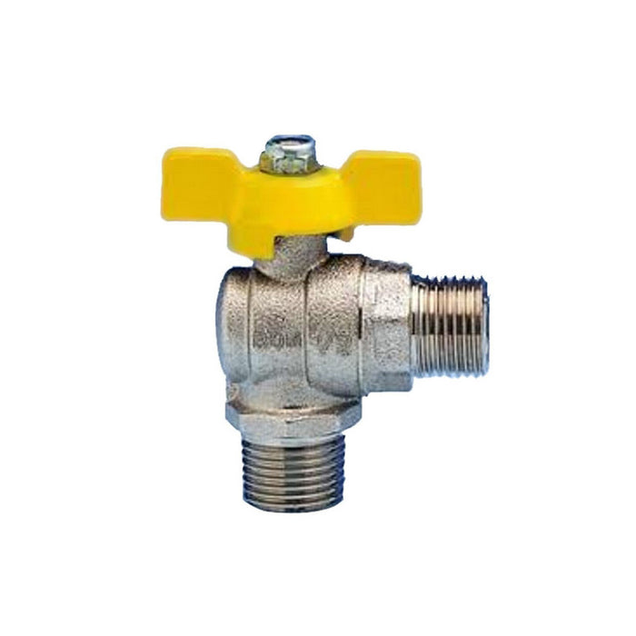 Rubinetto Squadra Metano-Gpl 1/2"M X 1/2"M Enolgas