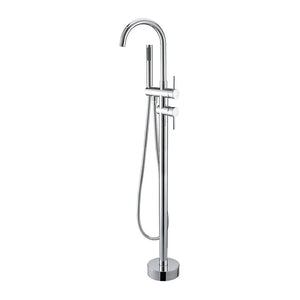 Rubinetto vasca a pavimento freestanding cromato