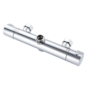 AICA ITALY Colonne Doccia Termostatiche, Set Doccia con Termostato, Soffione e Doccino, Cromo