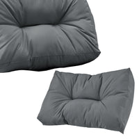 [en.casa] 1x Cuscino schienale per divano paletta euro  [grigio chiaro] cuscini per palette supporto In/Outdoor mobili