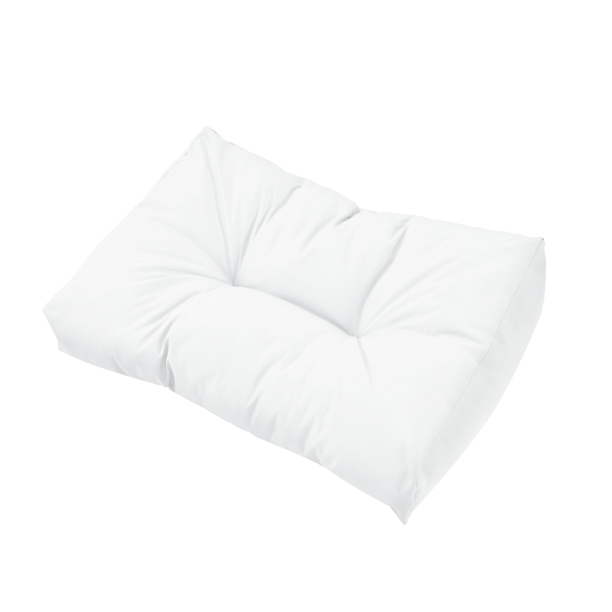 en.casa] Cuscini per palette  - in un set di 3 - imbottitura sedile + cuscino schienale [bianco] divano palette