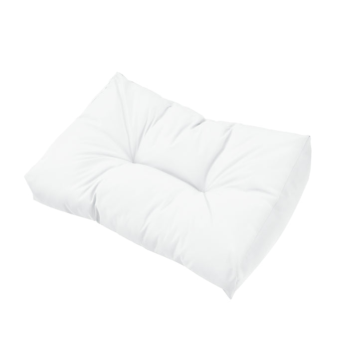 en.casa] Cuscini per palette  - in un set di 3 - imbottitura sedile + cuscino schienale [bianco] divano palette