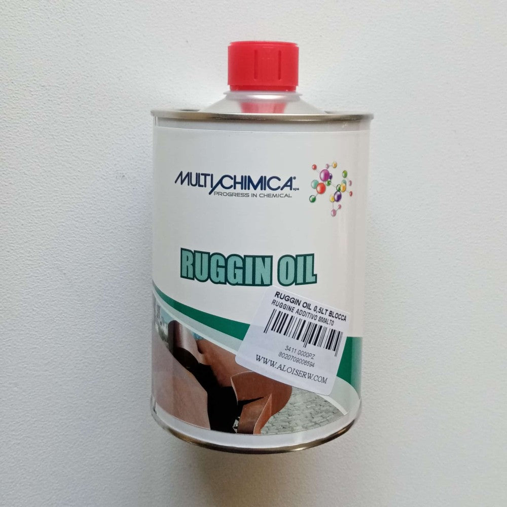 Ruggin oil 500ml blocca ruggine additivo anticorrosivo trasparente per vernice