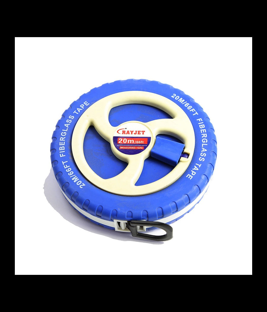 Rullina Metrica 20 Mt Metro Nastro Rotella Professionale Rapide Misure         