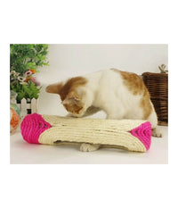 Rullo In Sisal Tiragraffi 29 X 7,5 Cm Con Palline Sonore Gioco Per Gatti         
