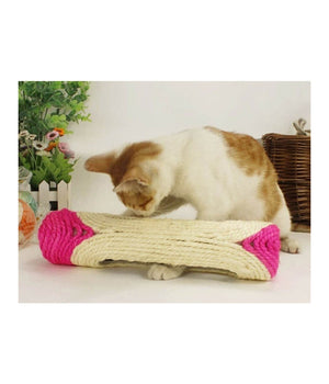 Rullo In Sisal Tiragraffi 29 X 7,5 Cm Con Palline Sonore Gioco Per Gatti         
