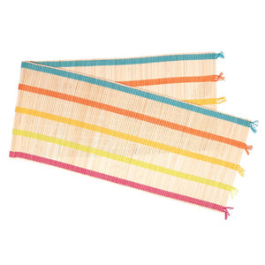 Runner bambu' multicolor rettangolare cm33x150