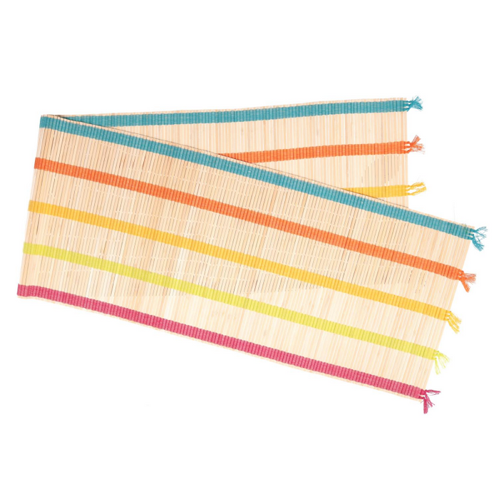 Runner bambu' multicolor rettangolare cm33x150