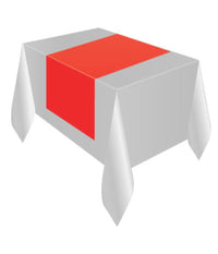 Runner Striscia Per Tavolo Tovaglia Rossa In Tnt Cm 40x400 Feste E Party         