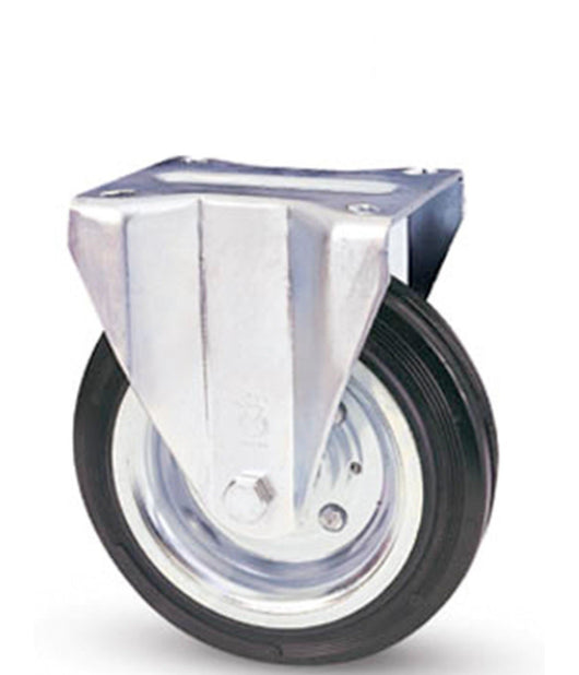 Ruota Avo Con Rivestimento In Gomma Piastra Flangia In Acciaio Per Carrelli Prof     -180mm   -