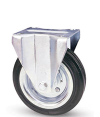 Ruota Avo Con Rivestimento In Gomma Piastra Flangia In Acciaio Per Carrelli Prof     -250 Mm   -