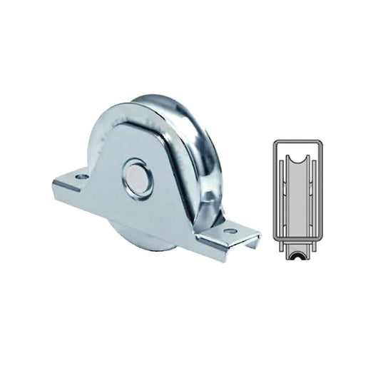 Ruota Cancelli Gola U 140 Supporto 337 Fc