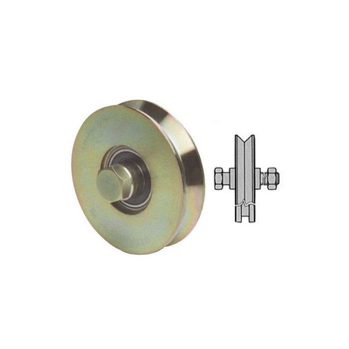 Ruota Cancelli Gola V 80 300 Fc