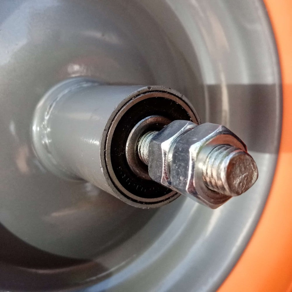 Ruota carriola da 110 / 170mm antiforo asse corto con cuscinetto a sfera