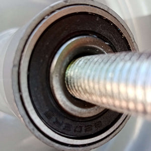 Ruota carriola da 110 / 170mm antiforo asse corto con cuscinetto a sfera