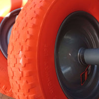 Ruota carriola da 110 / 170mm antiforo asse corto con cuscinetto a sfera