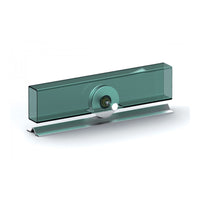 Ruota da 60mm in acciaio zincato per cancelli con 1 cuscinetto a sfera e gola a v