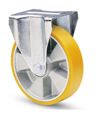 Ruota Fissa Con Rivestimento In Poliuretano Avolan Sh A 91. Nucleo In Alluminio     -100 Mm   -