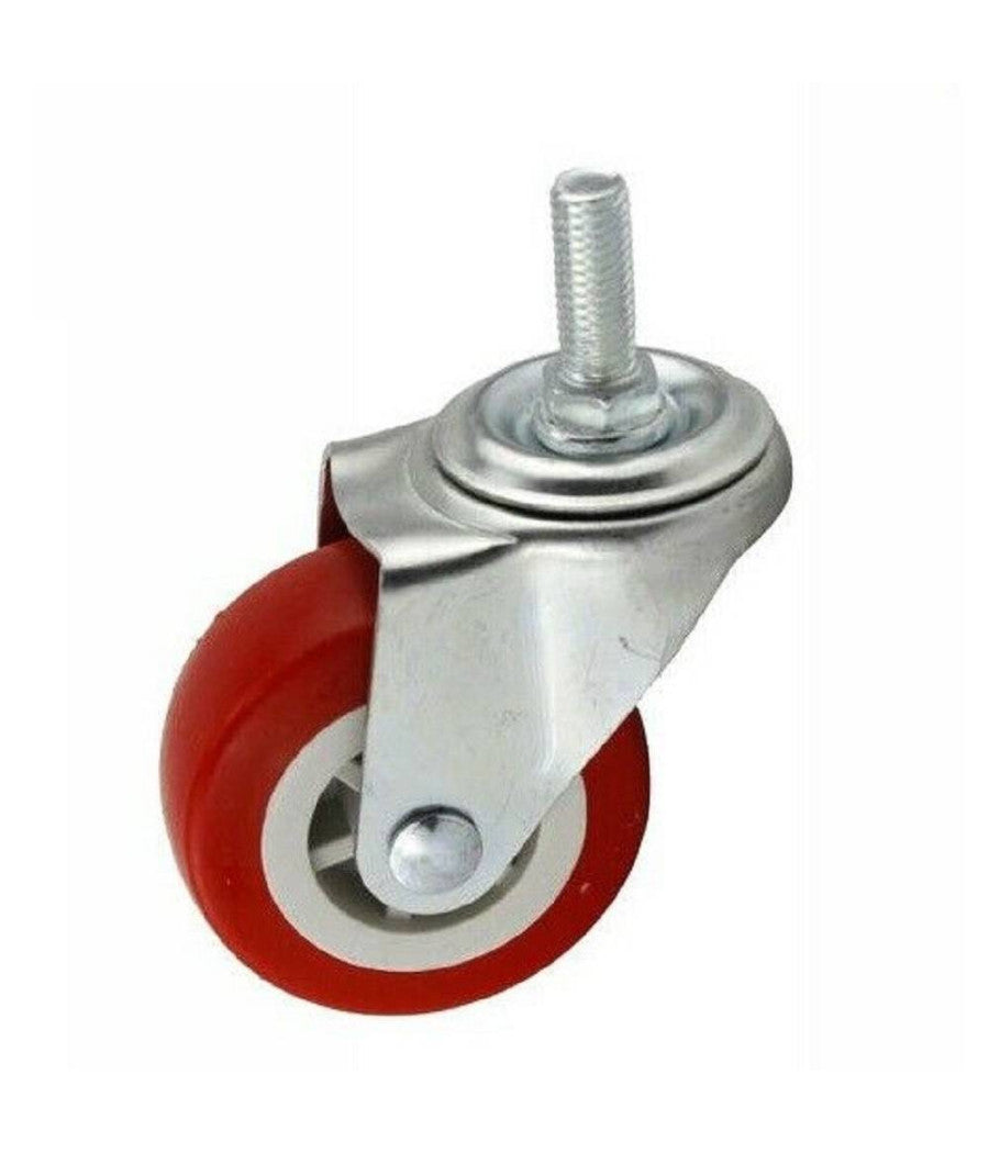 Ruota Gomma Ricambio Rotella Per Carrello Mobili Staffa Girevole Vite 1.5"         