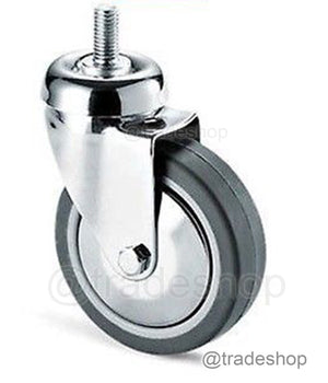 Ruota Grigia Con Perno Tbf Cebora Diametro 60 80 100 125 Per Carrelli Peesanti     -80 Mm   -