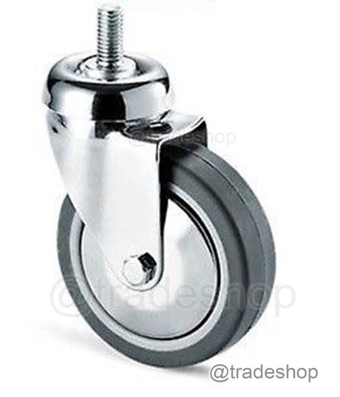 Ruota Grigia Con Perno Tbf Cebora Diametro 60 80 100 125 Per Carrelli Peesanti     -80 Mm   -