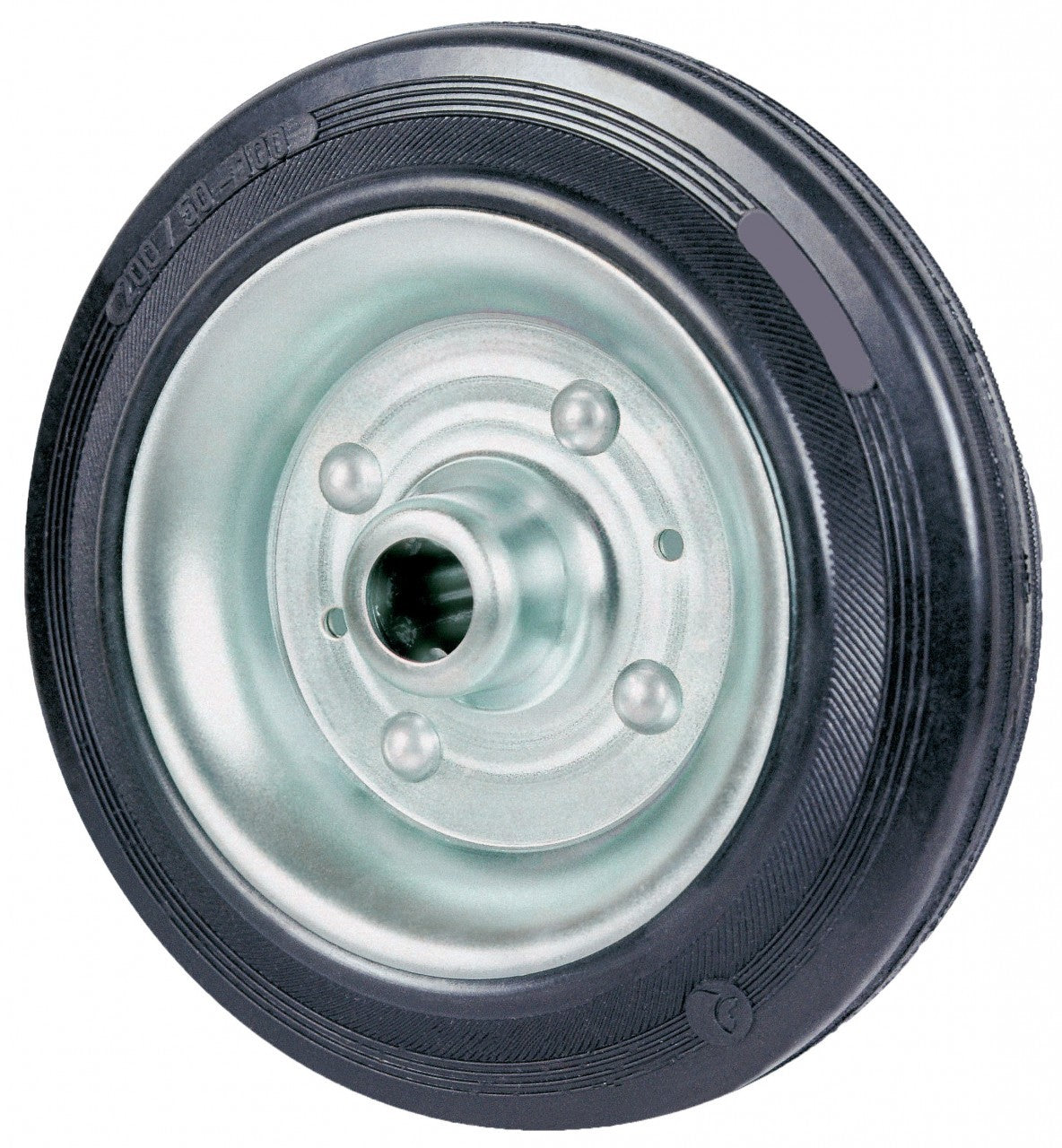 RUOTA INDUSTRIALE D 160 MM GOMMA C/CUSCIN EXP