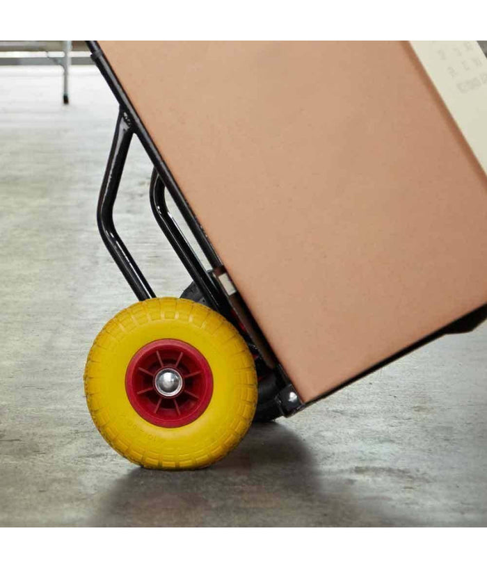 Ruota Piena Antiforatura Pu Gialla Carrello Carriola 25cm Cerchio In Plastica         