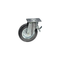 Ruota rotante Ø 200 mm con forcella e freno – A.350/FR – blocco stabile – Universale