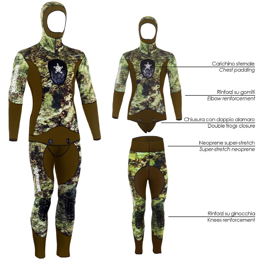 Muta mimetica grouper evo open cell mm 5 taglia s abysstar