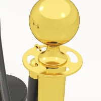 Colonnine Segnapercorso in Acciaio Inox con Corda Vellutata Nera di 1.5 m e Base Riempibile, Ø32x96 cm