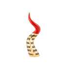 Corno Scritte Rosso/Oro - Struttura da appoggio h.25