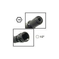 ADATTATORE DA 1/2" QUADRO A 1/4" ESAGONALE PORTAINSERTI VALEX 1461701