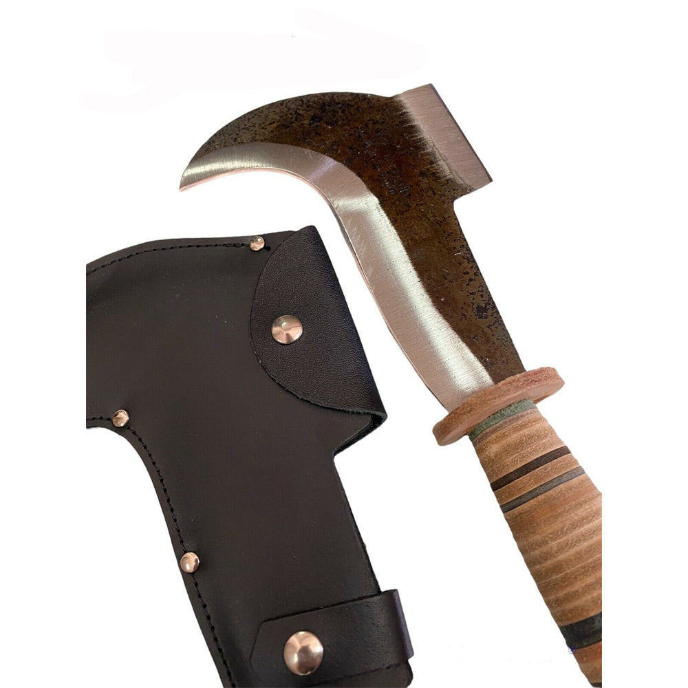 PENNATINO CACCIA RONCOLA LAMA ACCIAIO MANICO CUOIO FODERO ANGELO B. 08.14.01