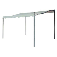 GAZEBO DA GIARDINO "VERANDA" 3x2,5m TELAIO METALLO COPERTURA IN POLIETILENE ECRU LIFE IN GARDEN