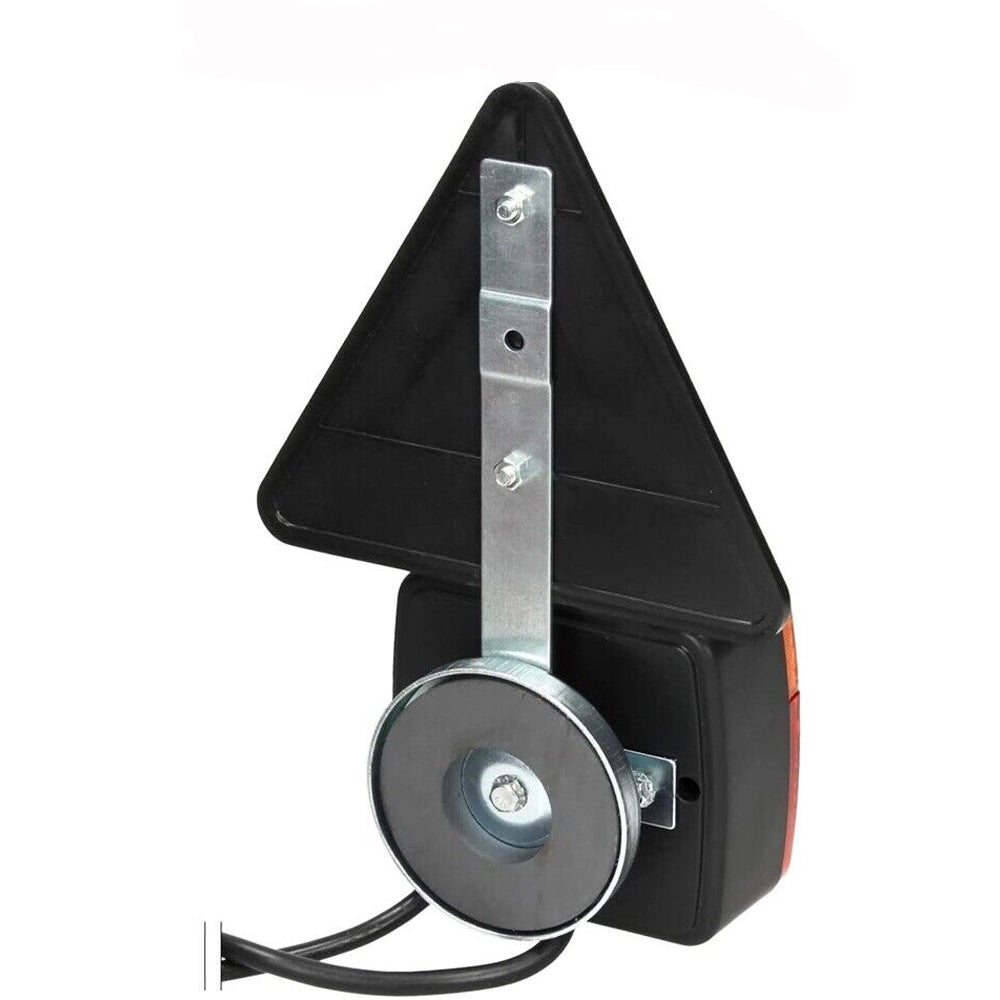 KIT LUCI STOP FANALI TRIANGOLI POSTERIORI MAGNETICHE 12V RIMORCHIO CARRELLO AMA 63754