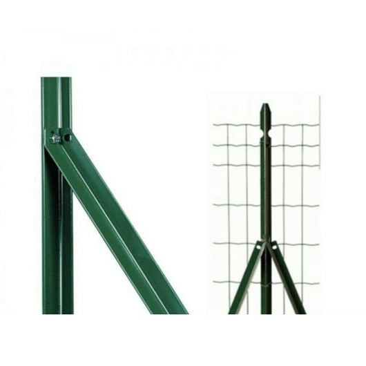 SAETTE PER PALETTI RECINZIONI SAETTA A L PLASTIFICATA VERDE 25x25x3mm h200cm 