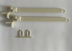 Braccetti per Tende da Sole in Alluminio 50 cm Coppia Kit con Occhioli Vari Colori