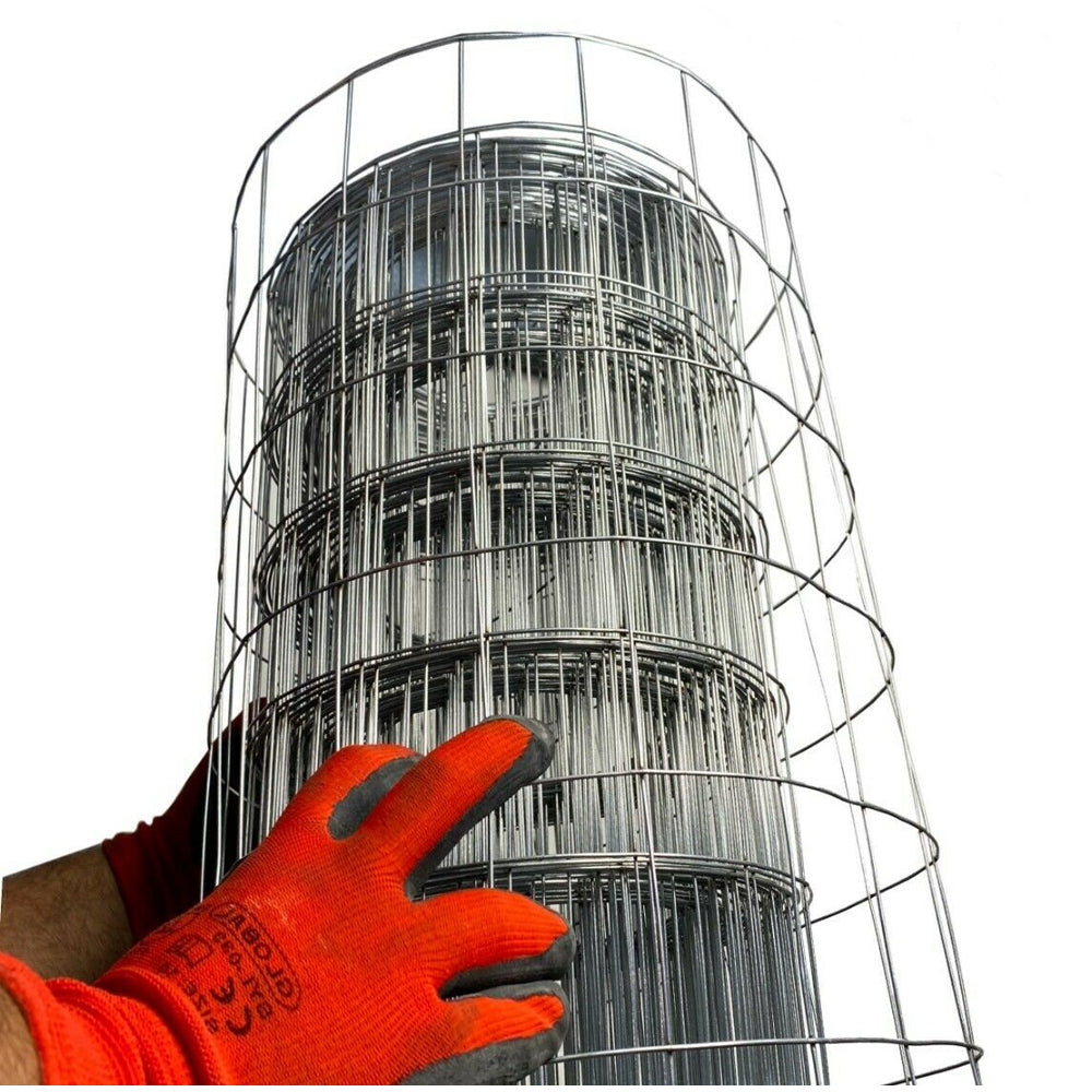 RETE RECINZIONI METALLICA ZINCATA ELETTROSALDATA 75x50 h100cm ROTOLO 25mt ASETKA