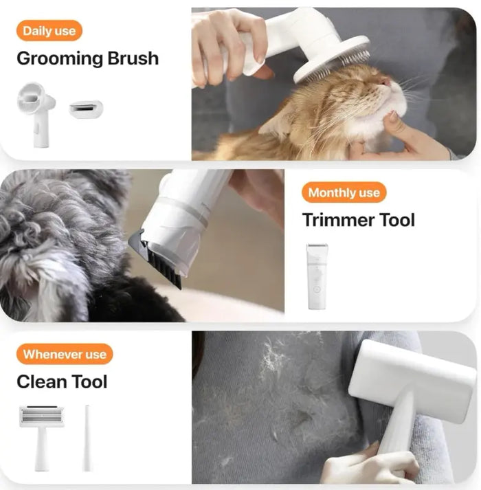 Neakasa - Kit di toelettatura S1 Pro 8-in-1 con aspiraperli per cani / gatti