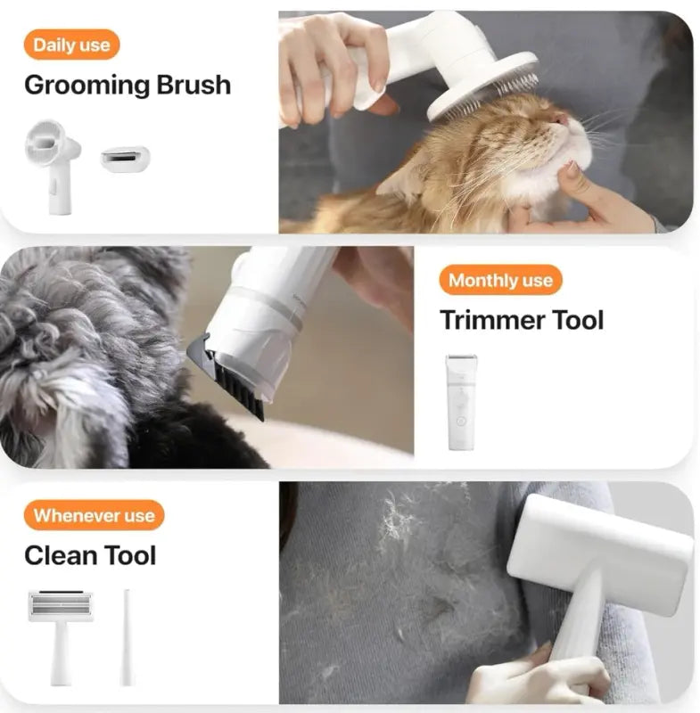 Neakasa - Kit di toelettatura S1 Pro 8-in-1 con aspiraperli per cani / gatti