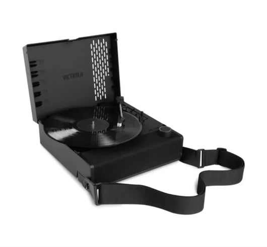 Victrola Revolution Go Black - Giradischi ricaricabile che puoi portare ovunque