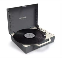 Victrola, Giradischi ReSpin, Bluetooth, Tecnologia Vinyl Stream, colore Grigio