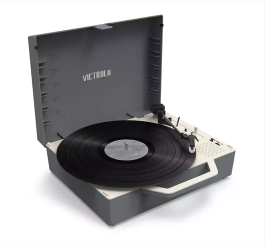 Victrola, Giradischi ReSpin, Bluetooth, Tecnologia Vinyl Stream, colore Grigio