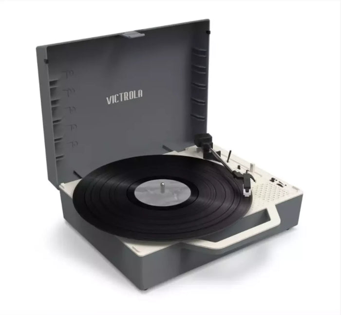 Victrola, Giradischi ReSpin, Bluetooth, Tecnologia Vinyl Stream, colore Grigio