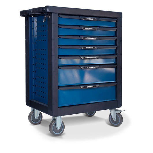 CARRELLO ATTREZZI PORTA UTENSILI OFFICINA PORTAUTENSILI 175pz 7 CASSETTI HYUNDAI 59006