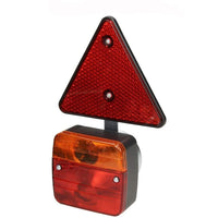 KIT LUCI STOP FANALI TRIANGOLI POSTERIORI MAGNETICHE 12V RIMORCHIO CARRELLO AMA 63754