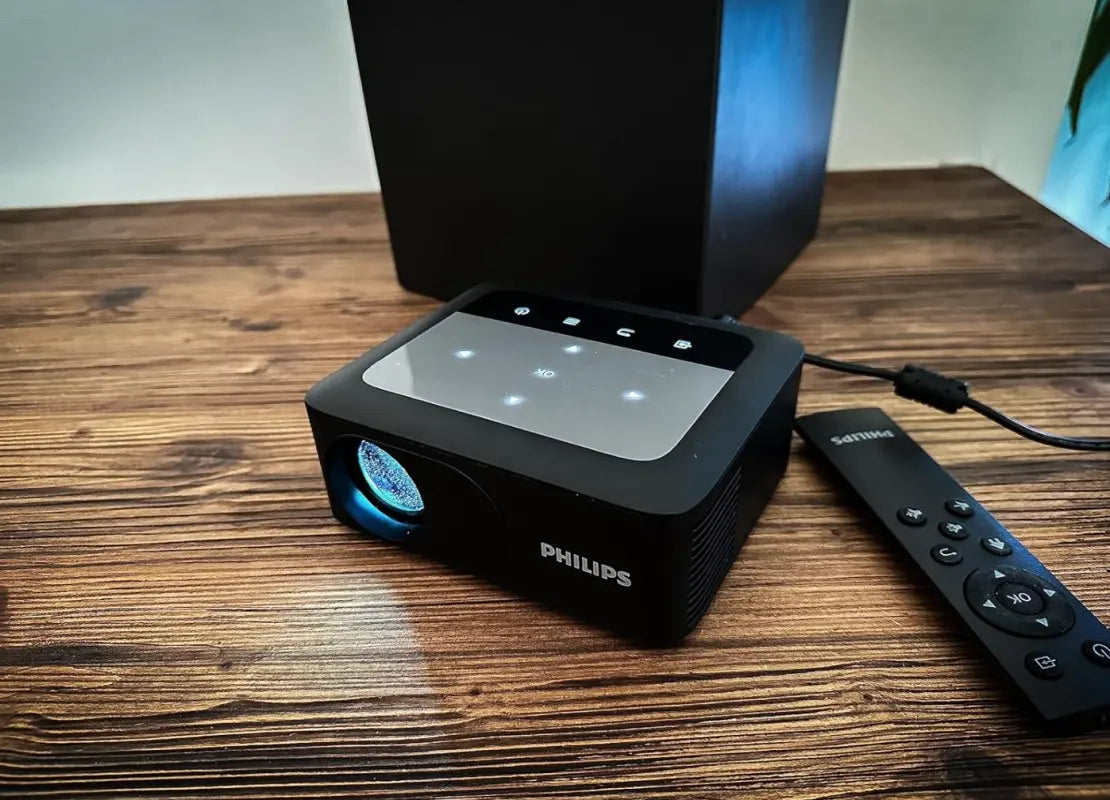 Philips NeoPix 110, Mini Videoproiettore True HD 720p, Display 65", Wi-Fi, Nero