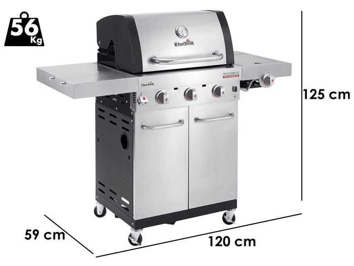 Char-broil Professional Pro S 3 BBQ a gas Tru-infrared 3 bruciatori + 1 laterale